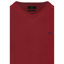 Load image into Gallery viewer, Red sweater with a brand logo on a white background
