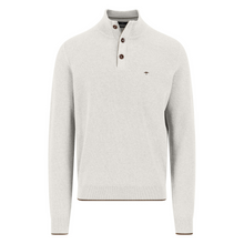 Load image into Gallery viewer, Light gray sweater with button details on a white background