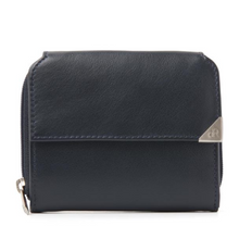 Load image into Gallery viewer, ladies leather purse in blue colour