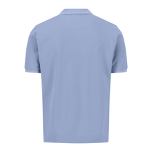 Load image into Gallery viewer, Light blue polo shirt on a white background