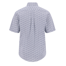 Load image into Gallery viewer, Short-sleeve shirt with a subtle pattern on a white background