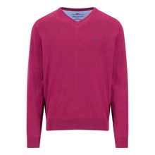 Load image into Gallery viewer, Fynch Hatton Superfine Cotton V-Neck