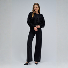 Load image into Gallery viewer, Salsa Wide Leg Black Jean