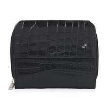 Load image into Gallery viewer, ladies leather purse in black colour