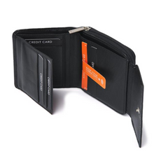 Load image into Gallery viewer, ladies leather purse in black colour