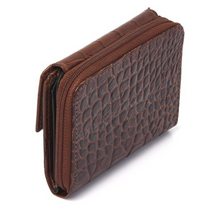 Load image into Gallery viewer, ladies leather purse in chestnut colour