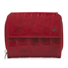 Load image into Gallery viewer, ladies leather purse in red colour