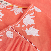 Load image into Gallery viewer, close up of White Stuff Floral Top Fliss with a white background