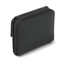 Load image into Gallery viewer, ladies leather purse in black colour