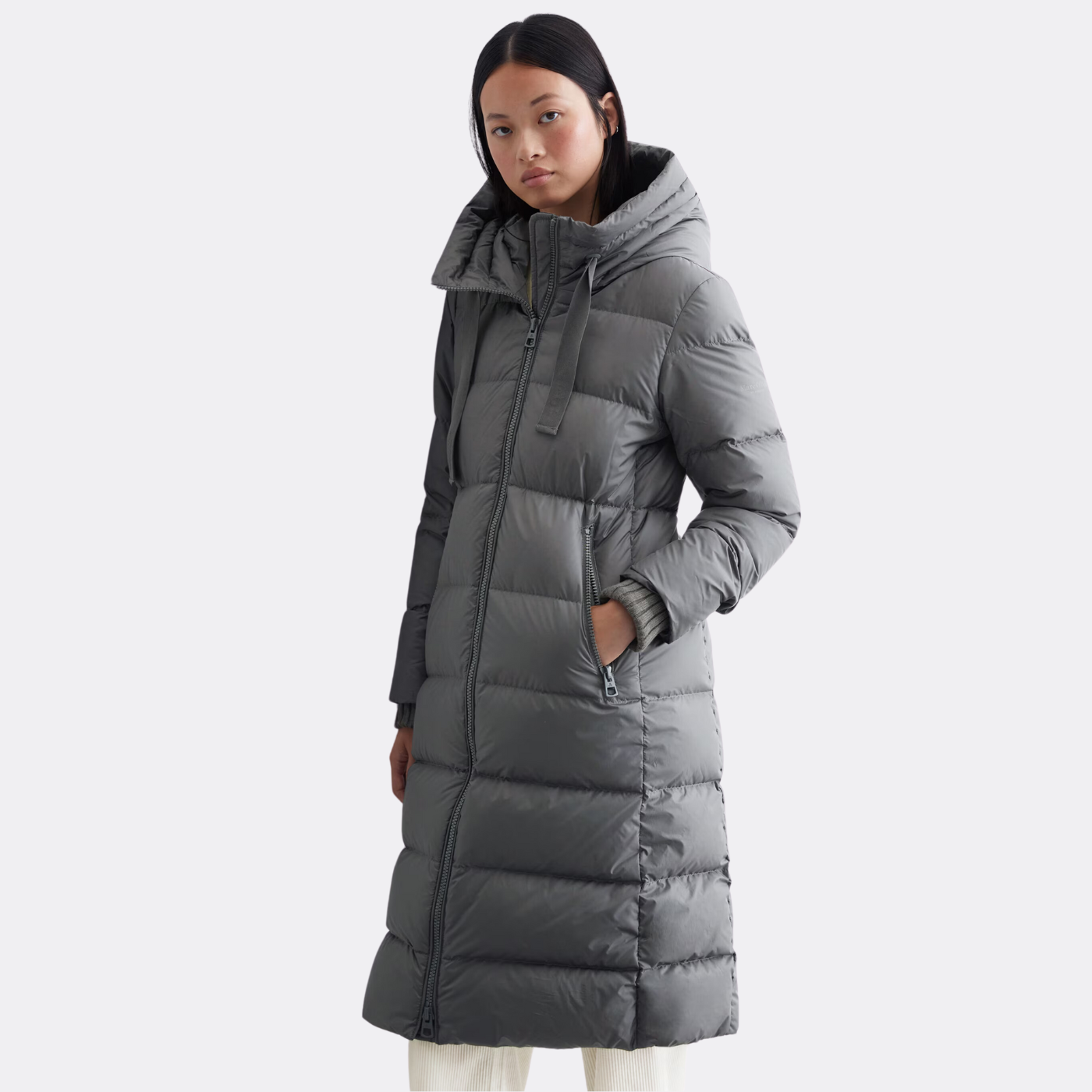 Marc O Polo Hooded Down Coat Graphite