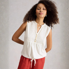 Load image into Gallery viewer, White Stuff Peony Sleeveless Shirt