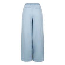 Load image into Gallery viewer, Light blue wide-leg pants on a white background