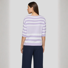 Load image into Gallery viewer, Rabe Stripy Sweater Lilac & White