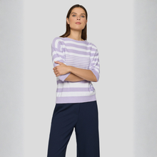 Load image into Gallery viewer, Rabe Stripy Sweater Lilac & White