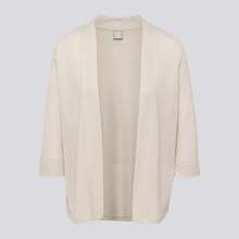 Load image into Gallery viewer, Beige cardigan on a light gray background