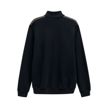 Load image into Gallery viewer, Black sweatshirt with gray accents on a white background