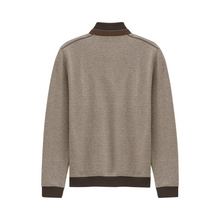 Load image into Gallery viewer, Beige sweater with brown trim on a white background