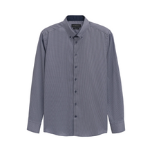 Load image into Gallery viewer, Gray checkered shirt on a white background