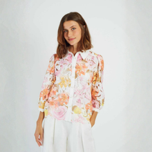 Load image into Gallery viewer, Rene Derhy Lace Blouse