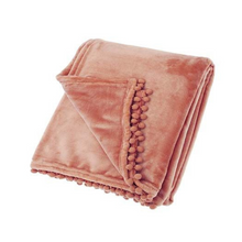 Load image into Gallery viewer, Cashmere Touch Fleece Blush Throw | 130cm x 170cm