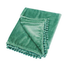 Load image into Gallery viewer, Cashmere Touch Fleece Moss Throw | 130cm x 170cm