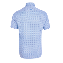 Load image into Gallery viewer, Short-sleeve shirt with a subtle pattern on a white background