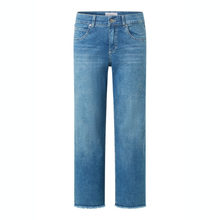 Load image into Gallery viewer, Blue jeans on a white background