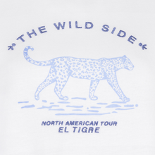 Load image into Gallery viewer, Close view of Esqualo T-Shirt with an Animal print, with a white background.