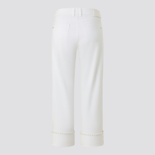 Load image into Gallery viewer, Back of Angels Linn Crop Jeans Pearl, with a light grey background.
