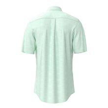 Load image into Gallery viewer, Light green polo shirt on a white background