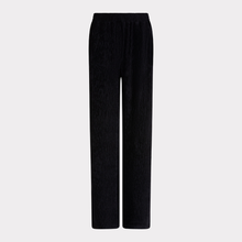 Load image into Gallery viewer, Back of Black Esqualo Velour Trousers on a white Background