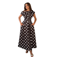 Load image into Gallery viewer, Image of model wearing Girl in Mind Poka Dot Dress