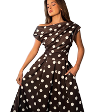 Load image into Gallery viewer, Image of model wearing Girl in Mind Poka Dot Dress
