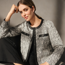 Load image into Gallery viewer, Betty Barclay Tweed Blazer Jacket