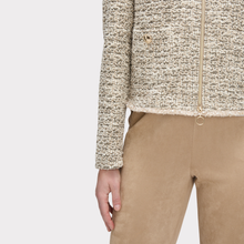 Load image into Gallery viewer, Betty Barclay Gold Mix Zip Jacket