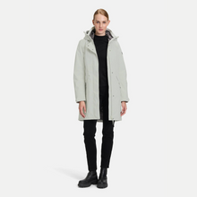 Load image into Gallery viewer, Person wearing a light gray coat on a white background