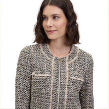Load image into Gallery viewer, Woman wearing a tweed jacket on a white background