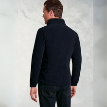 Load image into Gallery viewer, Man wearing a navy blue jacket with a white background