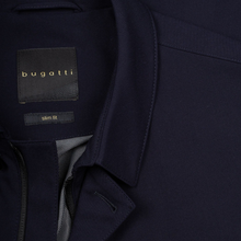 Load image into Gallery viewer, Close up of collar on Bugatti Long Poplin Coat