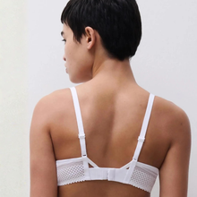 Load image into Gallery viewer, Person wearing a white bralette against a plain background