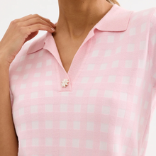 Load image into Gallery viewer, Close up of Leo & Ugo Check Top