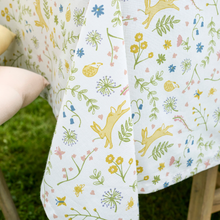 Load image into Gallery viewer, Corner of Table with Tablecloth on