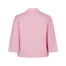 Load image into Gallery viewer, Front view of Esqualo Cropped Twill Blazer in the colour Rose, with a white background.