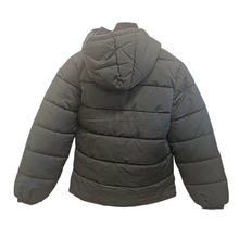 Load image into Gallery viewer, Olive Green puffer jacket on a white background
