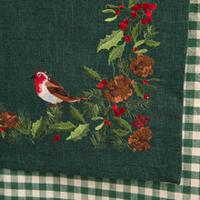 Load image into Gallery viewer, Embriodered Robin Trail Runner Green | 38x180cm