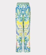 Load image into Gallery viewer, esqualo wide leg trousers in print colour showing front of trousers
