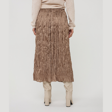 Load image into Gallery viewer, Person wearing a textured brown skirt and beige sweater on a white background