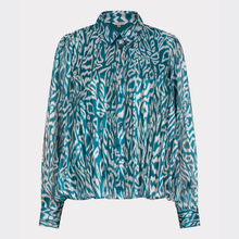 Load image into Gallery viewer, Esqualo Puffed Hem Blouse | Crystal Glow