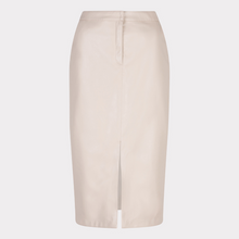 Load image into Gallery viewer, Beige pencil skirt on a light gray background