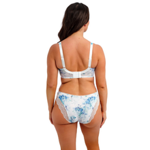 Load image into Gallery viewer, Woman wearing a floral lingerie set on a white background